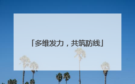 多维发力，共筑防线