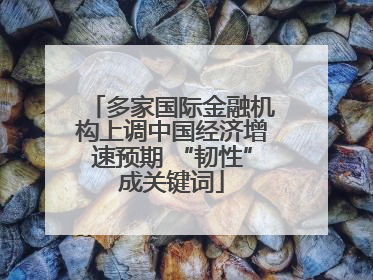多家国际金融机构上调中国经济增速预期 “韧性”成关键词