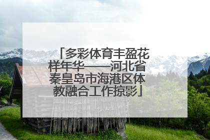 多彩体育丰盈花样年华——河北省秦皇岛市海港区体教融合工作掠影