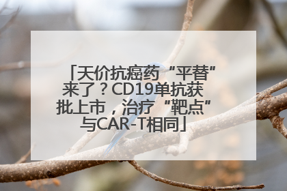 天价抗癌药“平替”来了？CD19单抗获批上市，治疗“靶点”与CAR-T相同