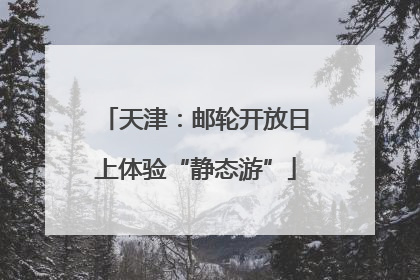天津：邮轮开放日上体验“静态游”