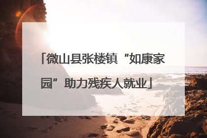微山县张楼镇“如康家园”助力残疾人就业