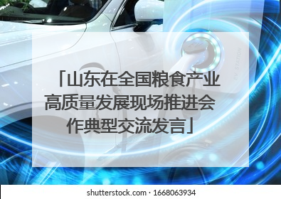 山东在全国粮食产业高质量发展现场推进会作典型交流发言