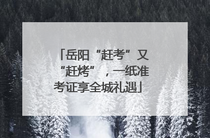 岳阳“赶考”又“赶烤”，一纸准考证享全城礼遇