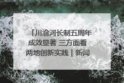 川渝河长制五周年成效显著 三方面看两地创新实践｜新闻发布最前线