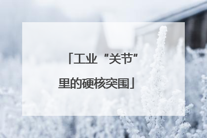 工业“关节”里的硬核突围