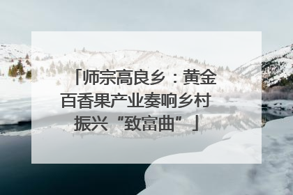 师宗高良乡：黄金百香果产业奏响乡村振兴“致富曲”