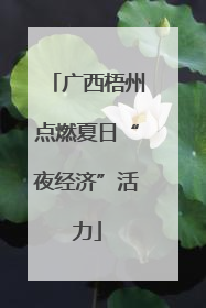 广西梧州点燃夏日“夜经济”活力