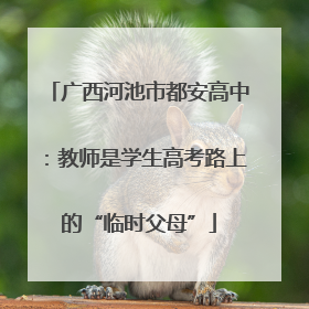 广西河池市都安高中：教师是学生高考路上的“临时父母”