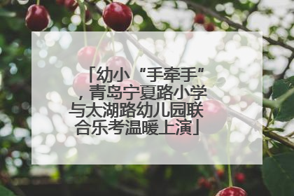 幼小“手牵手”，青岛宁夏路小学与太湖路幼儿园联合乐考温暖上演