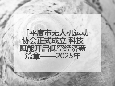 平度市无人机运动协会正式成立 科技赋能开启低空经济新篇章——2025年首届会员大会暨无人机应用发展论坛成功举办