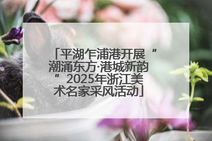 平湖乍浦港开展“潮涌东方·港城新韵”2025年浙江美术名家采风活动