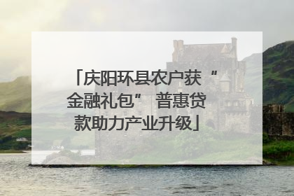 庆阳环县农户获“金融礼包” 普惠贷款助力产业升级