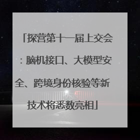 探营第十一届上交会：脑机接口、大模型安全、跨境身份核验等新技术将悉数亮相