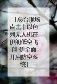 总台现场直击丨以色列无人机在伊朗低空飞翔 伊全面开启防空系统
