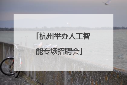杭州举办人工智能专场招聘会