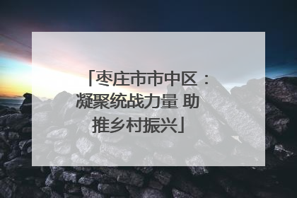 枣庄市市中区：凝聚统战力量 助推乡村振兴