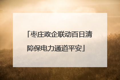 枣庄政企联动百日清障保电力通道平安