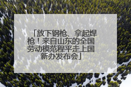 放下钢枪、拿起焊枪！来自山东的全国劳动模范程平走上国新办发布会
