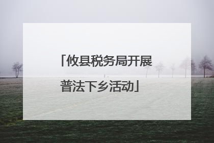 攸县税务局开展普法下乡活动