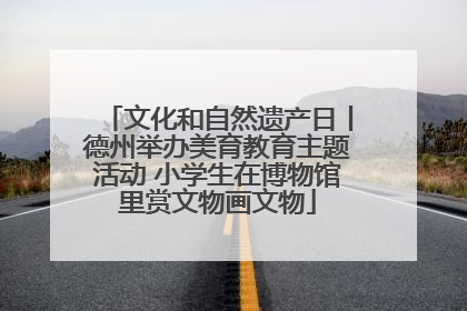 文化和自然遗产日丨德州举办美育教育主题活动 小学生在博物馆里赏文物画文物