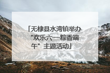 无棣县水湾镇举办“欢乐六一·粽香端午”主题活动