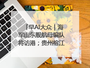 早AI大众｜海军山东舰航母编队将访港；贵州榕江已撤离转移群众超4万人
