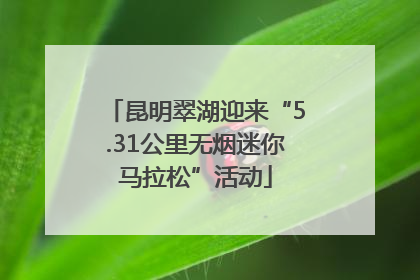 昆明翠湖迎来“5.31公里无烟迷你马拉松”活动