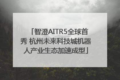 智澄AITR5全球首秀 杭州未来科技城机器人产业生态加速成型