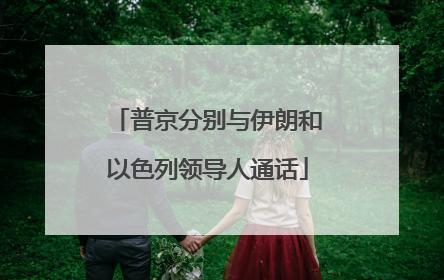 普京分别与伊朗和以色列领导人通话