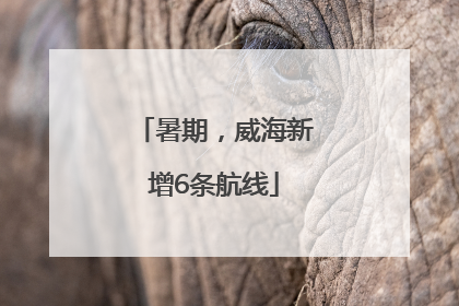 暑期，威海新增6条航线