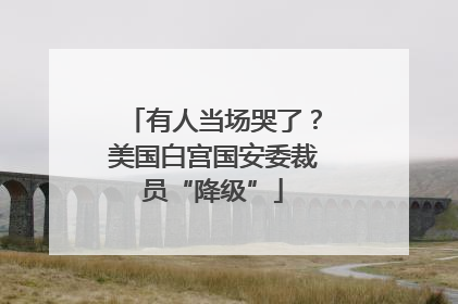 有人当场哭了？美国白宫国安委裁员“降级”