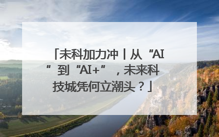 未科加力冲丨从“AI”到“AI+”，未来科技城凭何立潮头？
