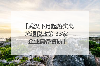 武汉下月起落实离境退税政策 33家企业具备资质