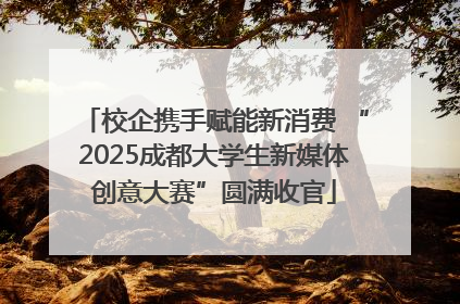 校企携手赋能新消费 “2025成都大学生新媒体创意大赛”圆满收官