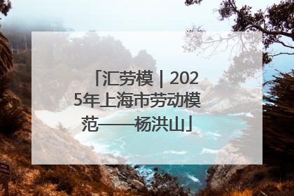 汇劳模｜2025年上海市劳动模范——杨洪山