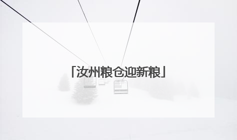 汝州粮仓迎新粮