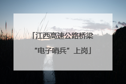 江西高速公路桥梁“电子哨兵”上岗