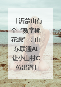 沂蒙山有个“数字桃花源”：山东联通AI让小山村C位出道