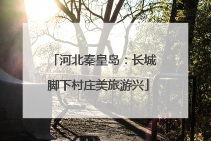 河北秦皇岛：长城脚下村庄美旅游兴