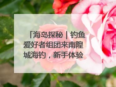 海岛探秘｜钓鱼爱好者组团来南隍城海钓，新手体验也惊喜连连