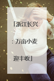浙江长兴：万亩小麦迎丰收