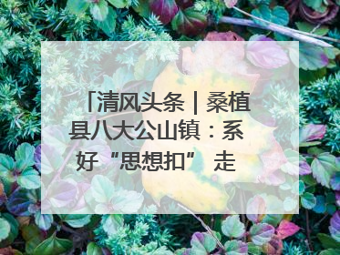 清风头条｜桑植县八大公山镇：系好“思想扣” 走稳“青廉路”