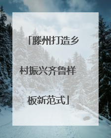 滕州打造乡村振兴齐鲁样板新范式