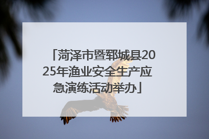 菏泽市暨郓城县2025年渔业安全生产应急演练活动举办