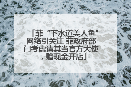 菲“下水道美人鱼”网络引关注 菲政府部门考虑请其当官方大使，赠现金开店