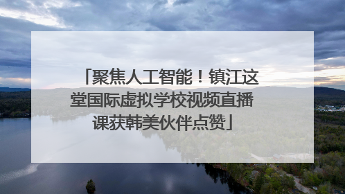 聚焦人工智能！镇江这堂国际虚拟学校视频直播课获韩美伙伴点赞