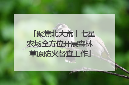 聚焦北大荒丨七星农场全方位开展森林草原防火督查工作