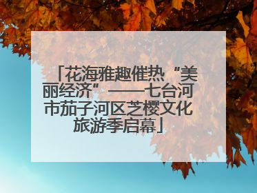 花海雅趣催热“美丽经济”——七台河市茄子河区芝樱文化旅游季启幕