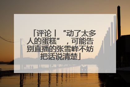 评论丨“动了太多人的蛋糕”，可能告别直播的张雪峰不妨把话说清楚